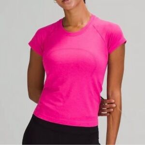 Lululemon (sonic pink) short sleeve swiftly tech top